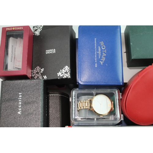 510 - Job Lot Untested Boxed Quartz Watches Rotary Swatch