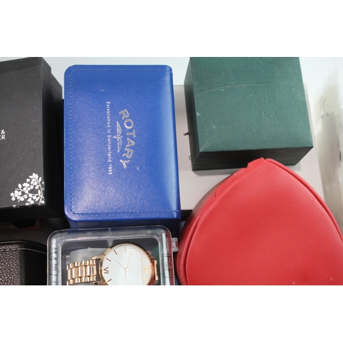 510 - Job Lot Untested Boxed Quartz Watches Rotary Swatch