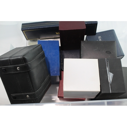 515 - Job Lot Untested Boxed Quartz Watches Krug Baumen Timex