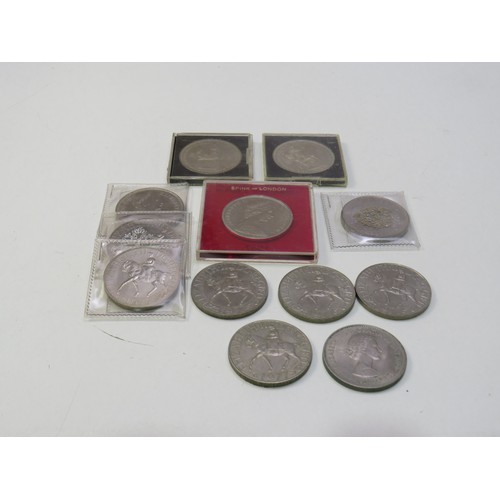 102 - 12 Q.E II Crowns including two Queen mother