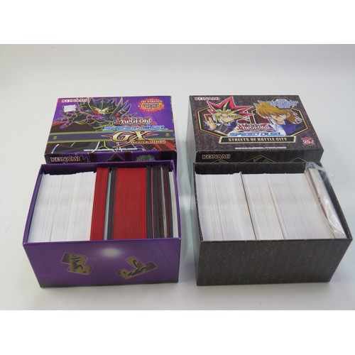 110 - Two boxes of Konami trading cards