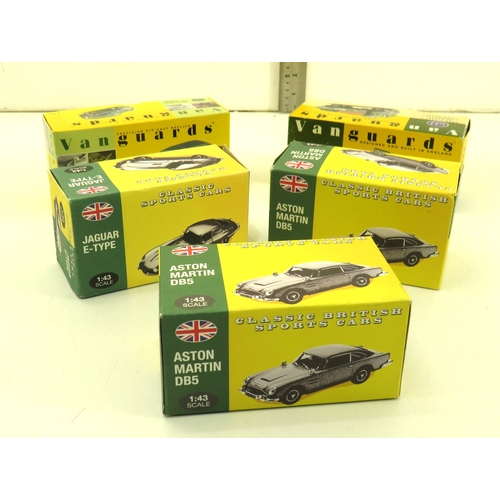 273 - Five boxed Vanguards collectable model cars.