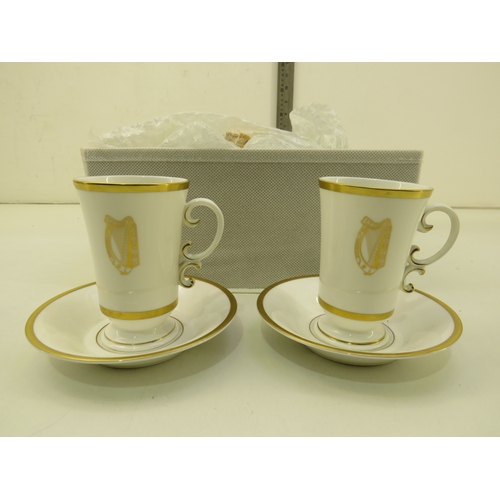 123 - Box of Royal Doulton Hometime, Royal Doulton Irish cups and saucers