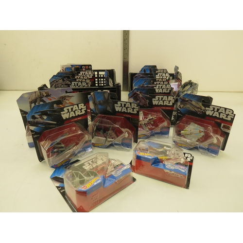 113 - Twenty-one Star Wars diecast models and three x 30 goggbe