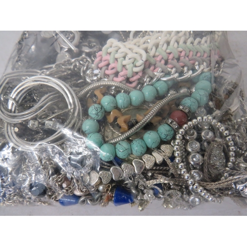 134 - 2kg mixed costume jewellery