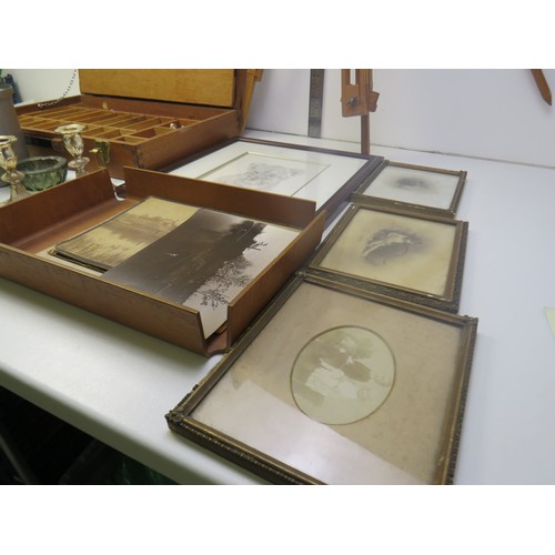 360 - Lot of miscellaneous items, including an artist's paint set, easel etc