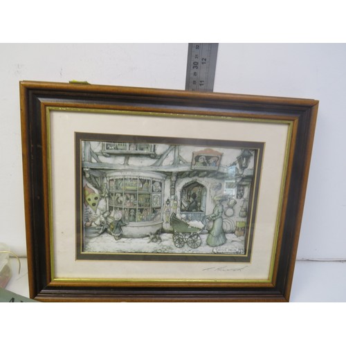 167 - Box of collectables, including clocks and antique magazines 1913-1916