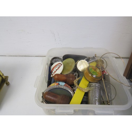 167 - Box of collectables, including clocks and antique magazines 1913-1916