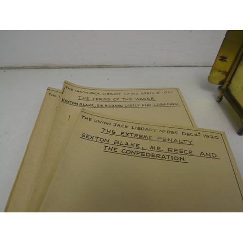 167 - Box of collectables, including clocks and antique magazines 1913-1916