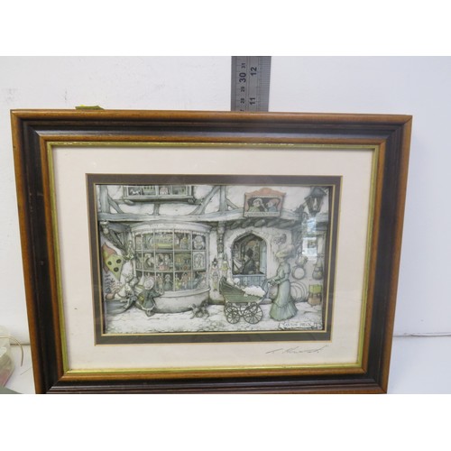 167 - Box of collectables, including clocks and antique magazines 1913-1916