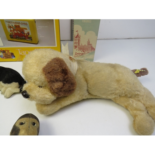 171 - Assortment of collectable vintage soft toys, including Star Wars, Meercat and retro cassette kids to... 