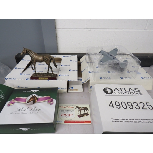 376 - Atlas Edition Red Rum ornament and an Atlas Edition plane