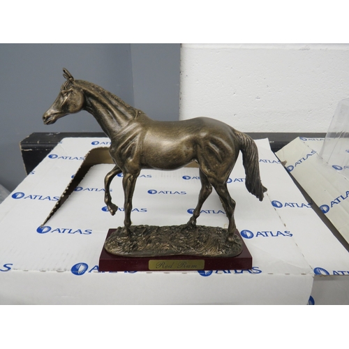 376 - Atlas Edition Red Rum ornament and an Atlas Edition plane