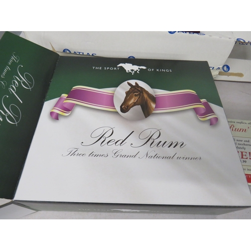 376 - Atlas Edition Red Rum ornament and an Atlas Edition plane