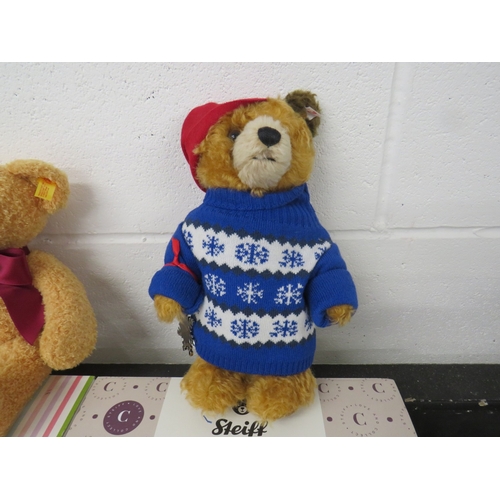 387 - Four boxed Steiff teddies