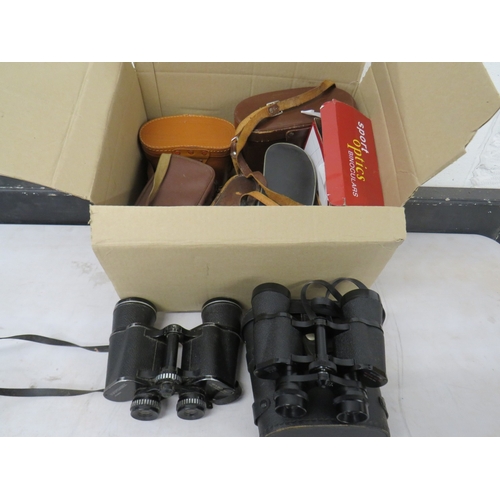 395 - Job lot of assorted binoculars