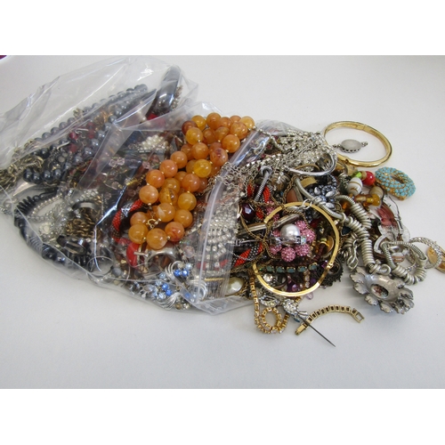62 - Approx 2kg of costume jewellery including vintage.