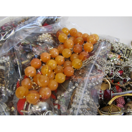 62 - Approx 2kg of costume jewellery including vintage.