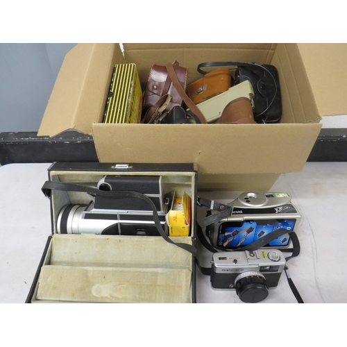 396 - Job lot of assorted cameras