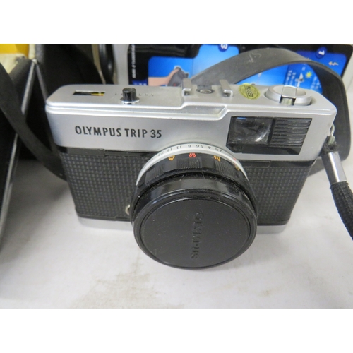 396 - Job lot of assorted cameras