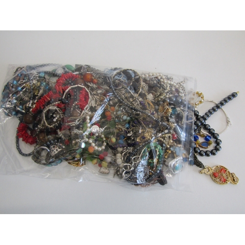 61 - Approx 2kg of costume jewellery including vintage.