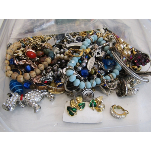 61 - Approx 2kg of costume jewellery including vintage.