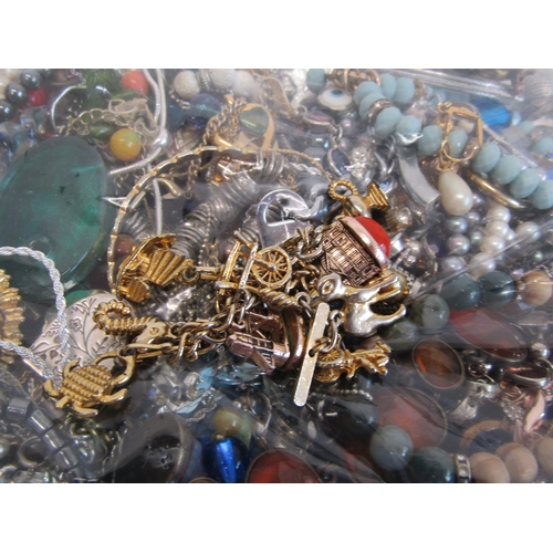 61 - Approx 2kg of costume jewellery including vintage.