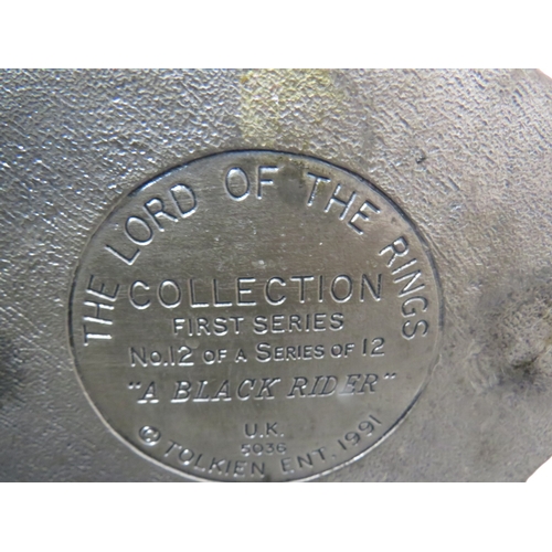 402 - Three boxed Tudor Mint figures to include The Lord of the Rings