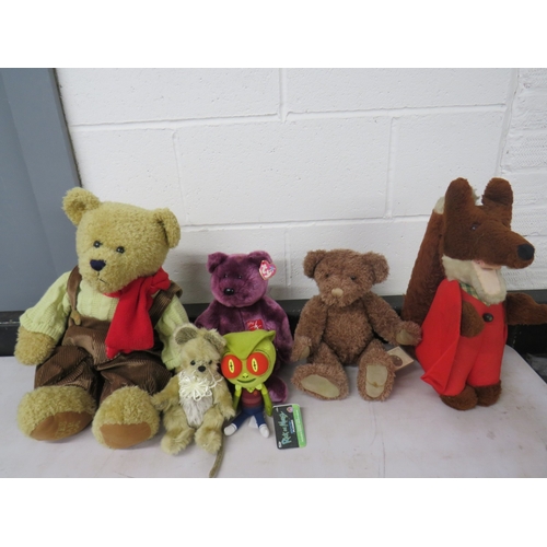 408 - Assortment of teddies to include Ty Beanie, Russ etc
