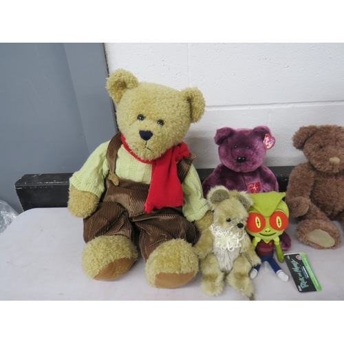 408 - Assortment of teddies to include Ty Beanie, Russ etc