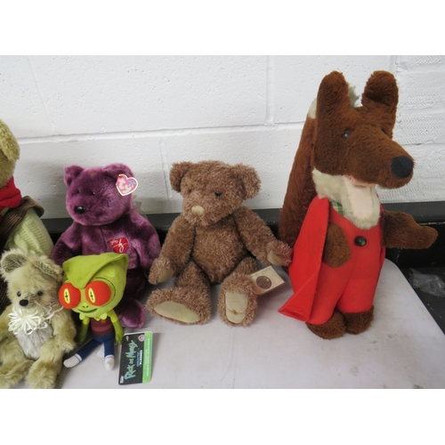 408 - Assortment of teddies to include Ty Beanie, Russ etc