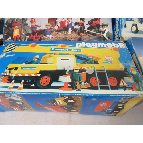 409 - Five boxed Playmobil toy sets