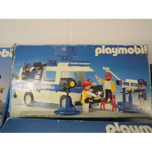 409 - Five boxed Playmobil toy sets