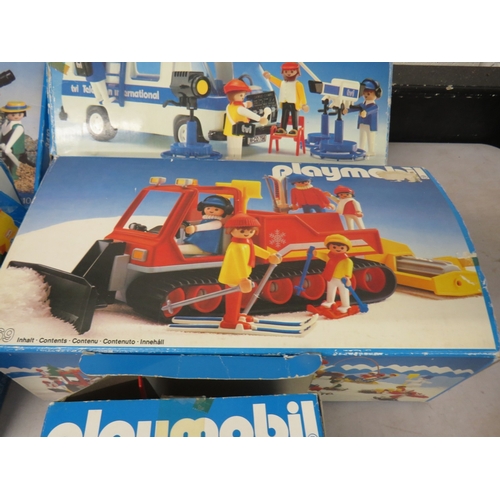 409 - Five boxed Playmobil toy sets