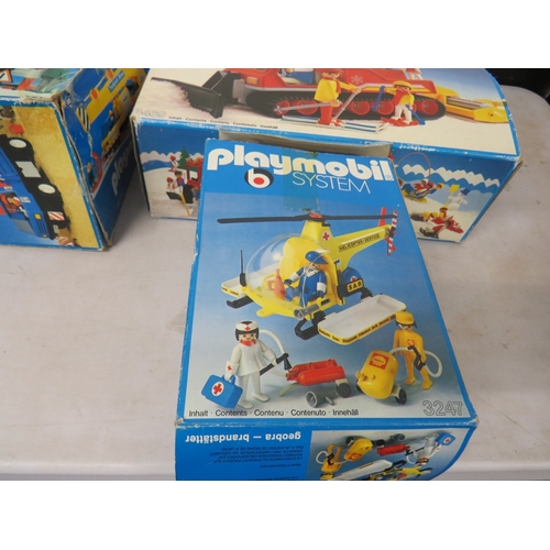 409 - Five boxed Playmobil toy sets