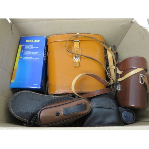 407 - Job lot of assorted binoculars