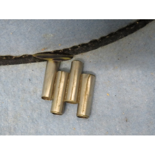 411 - Mandolin with butterlfy detailing in carry case