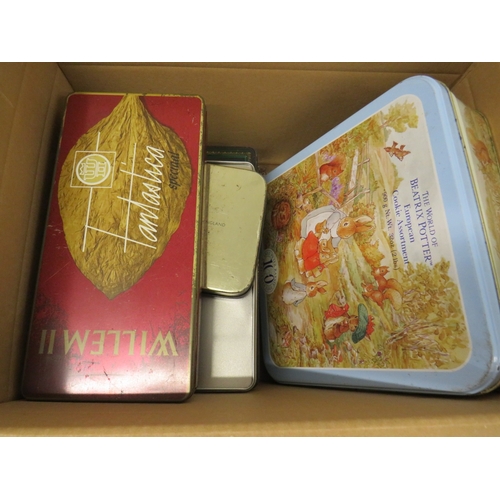 418 - Lot of assorted collectable tins