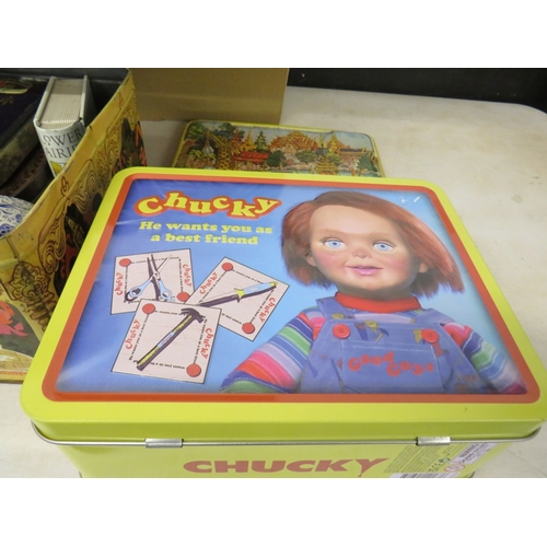 418 - Lot of assorted collectable tins