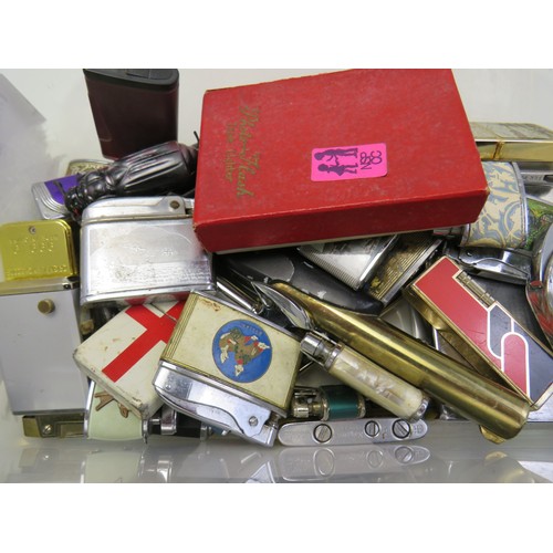 500 - Collection of Cigarette Lighters Inc Novelty, Souvenir, Musical Etc