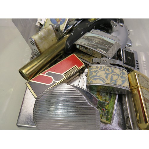 500 - Collection of Cigarette Lighters Inc Novelty, Souvenir, Musical Etc