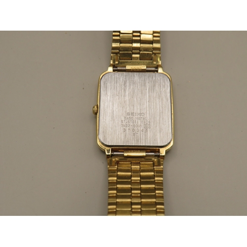 10 - Gold tone Seiko quartz watch