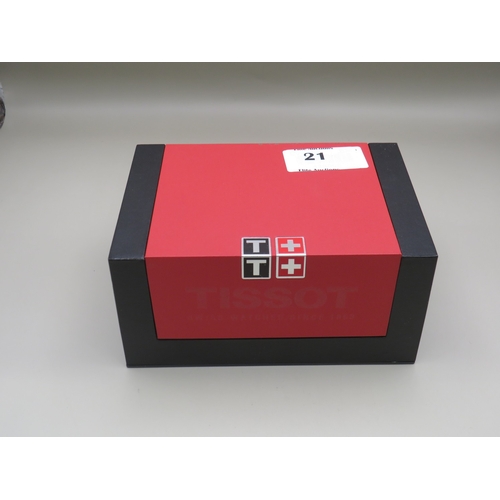21 - Boxed Tissot 1853 PR100 chronograph watch