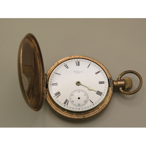 23 - Gold plated Waltham pocket watch