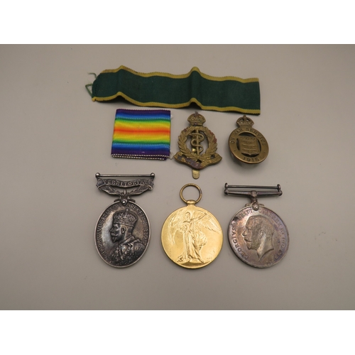30 - Lot of assorted militaria to include medal pair awarded to G-89305 Pte. J. Blaine. Mido'x. R. and a ... 