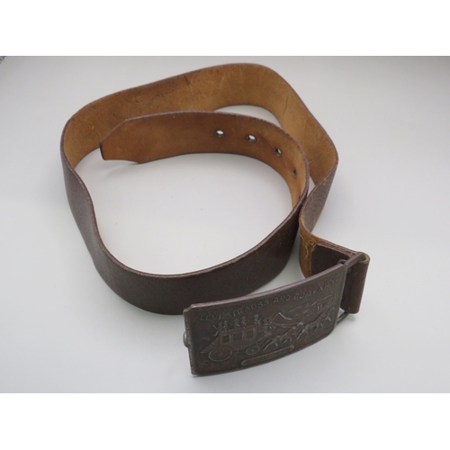 33 - Vintage belt with Levi Strauss and Company belt buckle