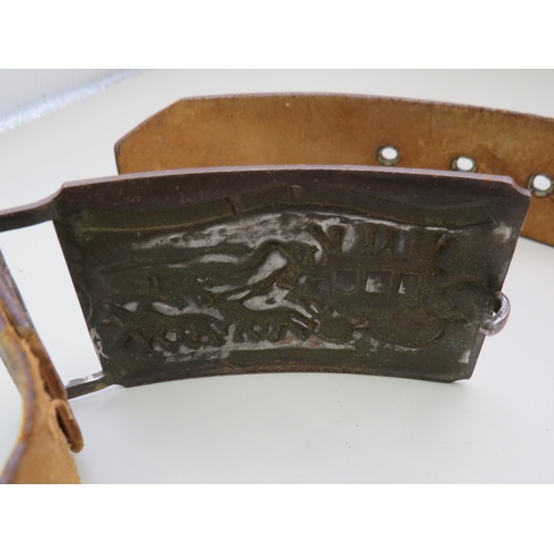 33 - Vintage belt with Levi Strauss and Company belt buckle