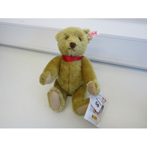 50 - Steiff teddy bear with original tag