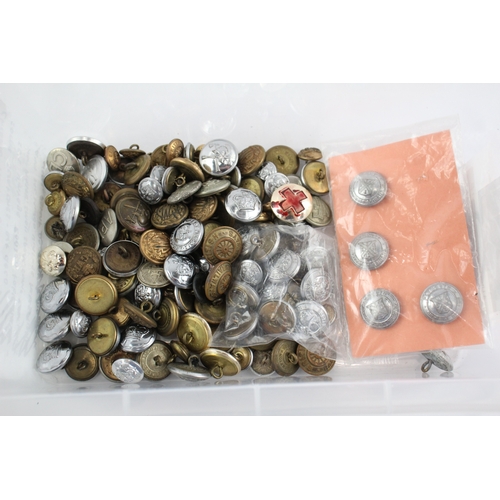 478 - Mixed Public Service Buttons Collection Inc Police, Fire, Railway, Red Cross Etc