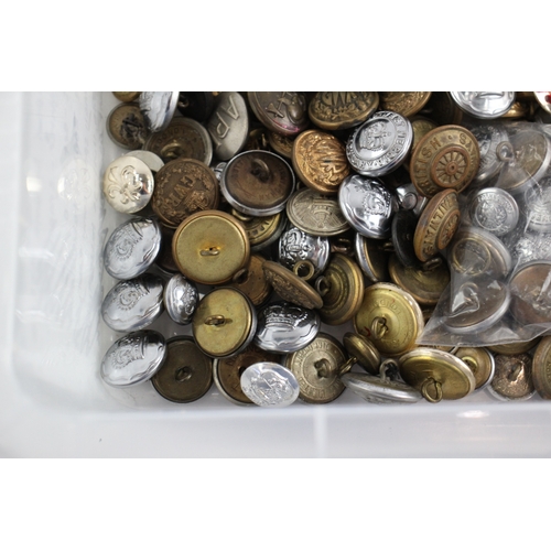 478 - Mixed Public Service Buttons Collection Inc Police, Fire, Railway, Red Cross Etc